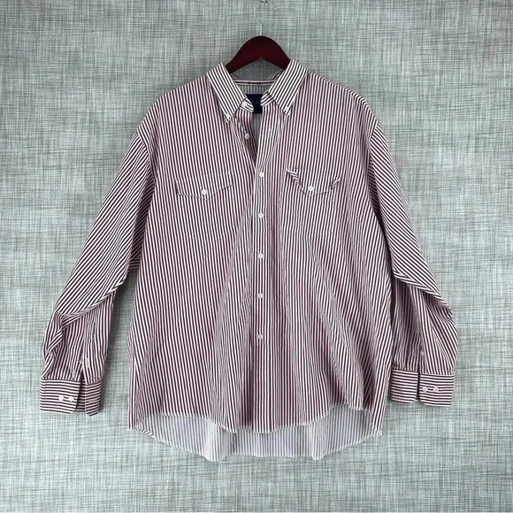 Wrangler Mens Size 18 X-Long Tails Single needle button down shrit 2730 - Picture 1 of 7